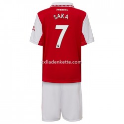 Fußballtrikot Arsenal Saka 7  Kinder Heim 2022-2023 Kurzarm