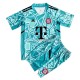 Fußballtrikot Bayern München Torwart Kinder Heim 2022-2023 Kurzarm