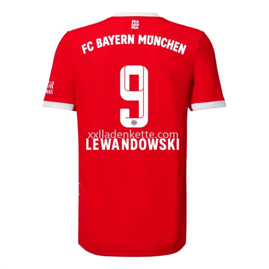 Fußballtrikot Bayern München Lewandowski 9 Heim 2022-2023 Kurzarm