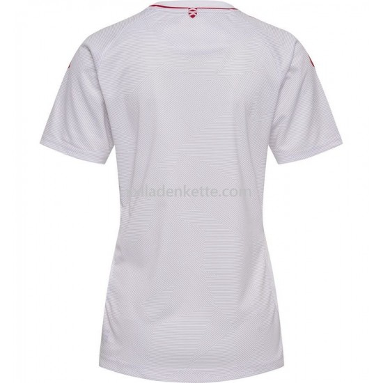 Fußballtrikot Dänemark Dame Auswärts 2022 Kurzarm