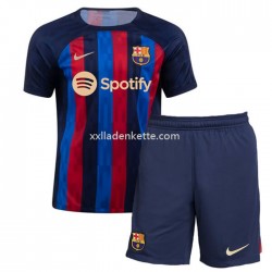 Fußballtrikot FC Barcelona Kinder Heim 2022-2023 Kurzarm