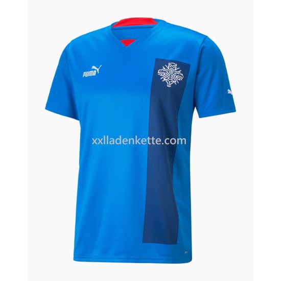 Fußballtrikot Island Heim 2022 Kurzarm