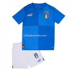 Fußballtrikot Italien Kinder Heim 2022 Kurzarm