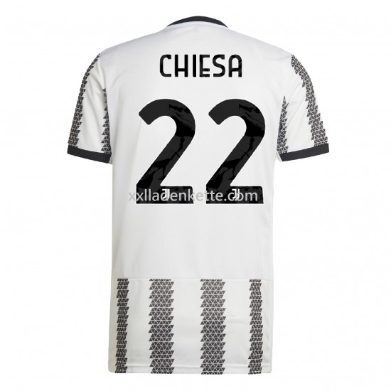 Fußballtrikot Juventus Turin Chiesa 22 Heim 2022-2023 Kurzarm