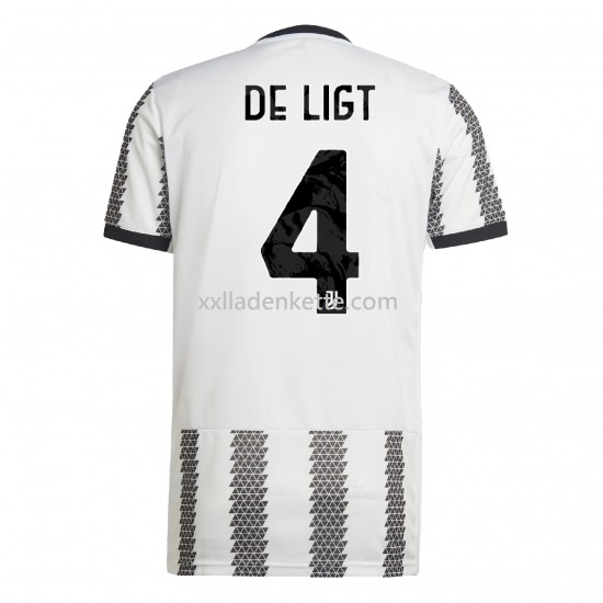 Fußballtrikot Juventus Turin De Ligt 4 Heim 2022-2023 Kurzarm