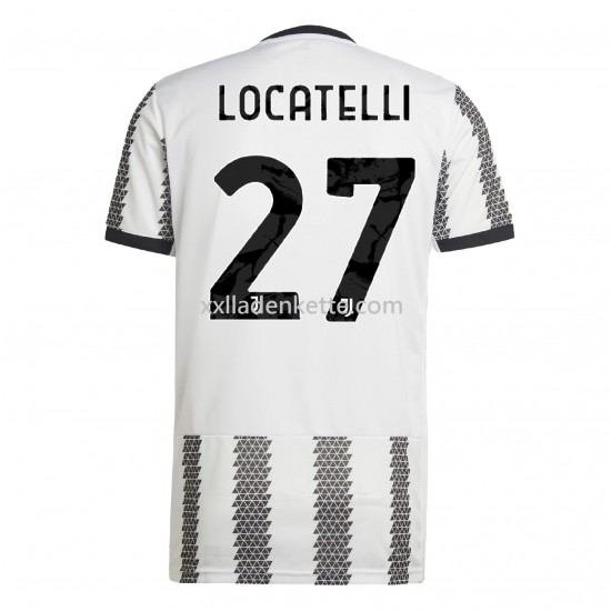 Fußballtrikot Juventus Turin Locatelli 27 Heim 2022-2023 Kurzarm