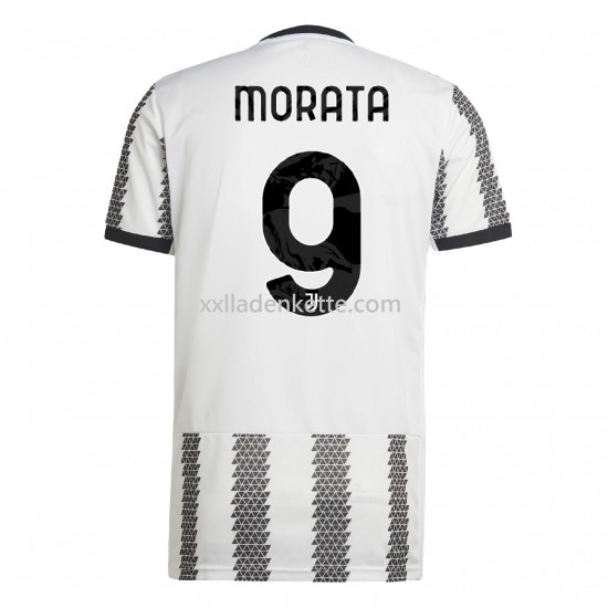 Fußballtrikot Juventus Turin Morata 9 Heim 2022-2023 Kurzarm