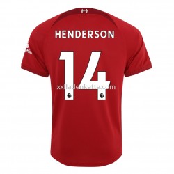 Fußballtrikot Liverpool Henderson 14 Heim 2022-2023 Kurzarm