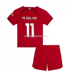 Fußballtrikot Liverpool M.Salah 11 Kinder Heim 2022-2023 Kurzarm