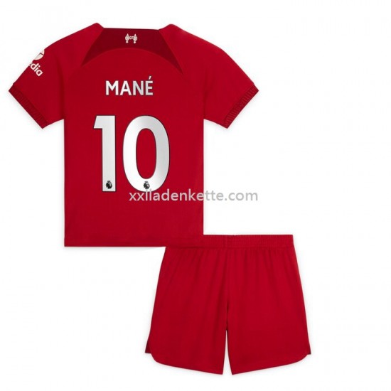 Fußballtrikot Liverpool Mane 10 Kinder Heim 2022-2023 Kurzarm
