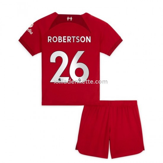 Fußballtrikot Liverpool Robertson 26 Kinder Heim 2022-2023 Kurzarm