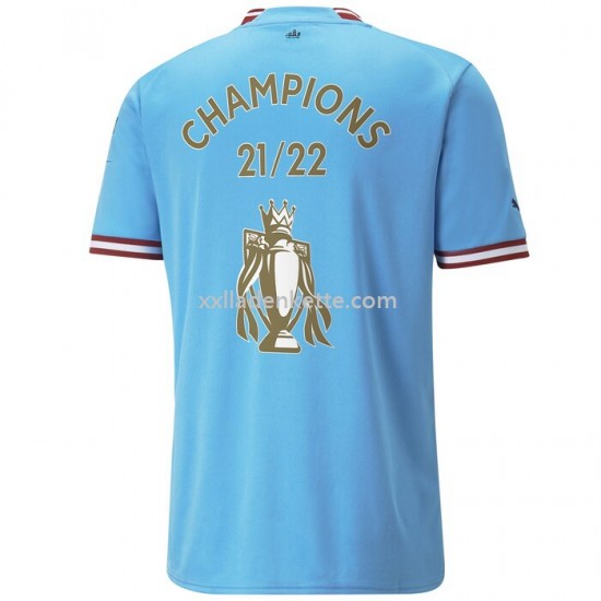 Fußballtrikot Manchester City Champion Heim 2022-2023 Kurzarm