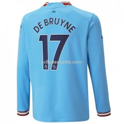 Fußballtrikot Manchester City De Bruyne 17 Heim 2022-2023 Langarm