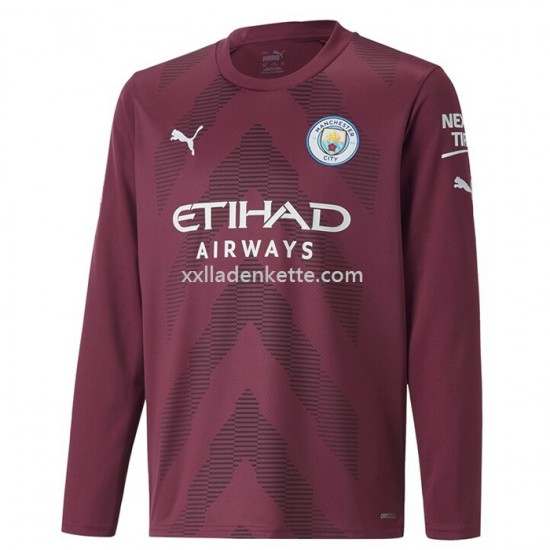 Fußballtrikot Manchester City Torwart Heim 2022-2023 Langarm