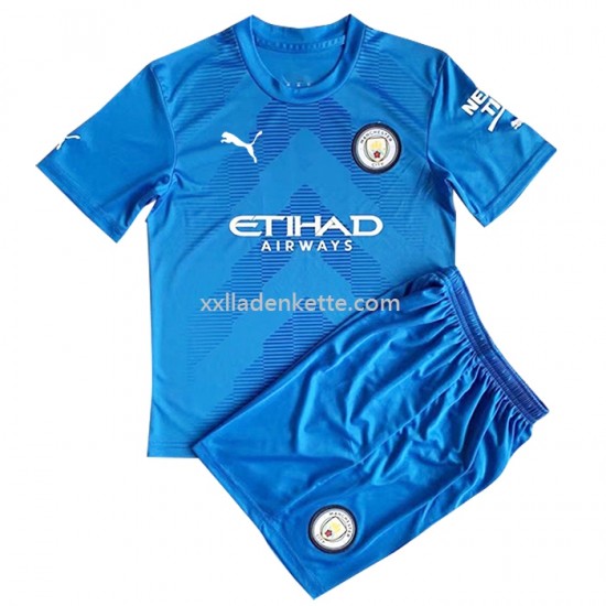 Fußballtrikot Manchester City Kinder Auswärts 2022-2023 Kurzarm