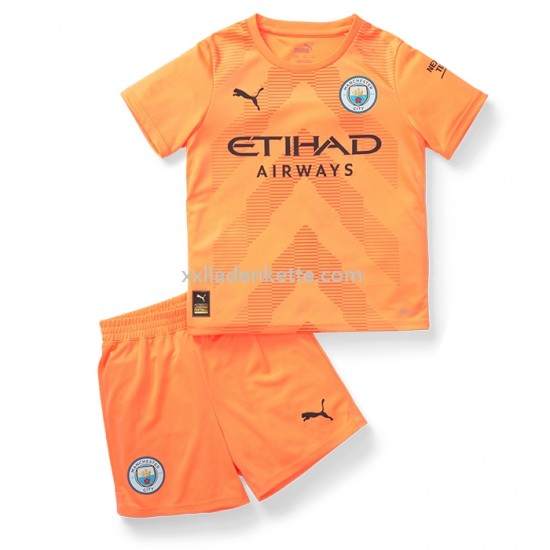 Fußballtrikot Manchester City Kinder Ausweich 2022-2023 Kurzarm