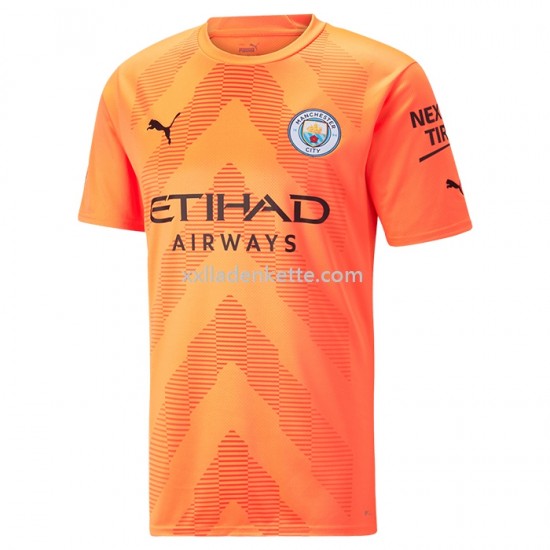 Fußballtrikot Manchester City Torwart Ausweich 2022-2023 Kurzarm