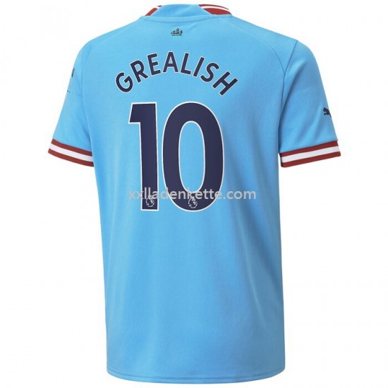 Fußballtrikot Manchester City Grealish 10 Heim 2022-2023 Kurzarm