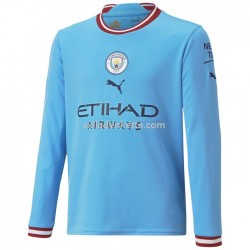 Fußballtrikot Manchester City Heim 2022-2023 Langarm