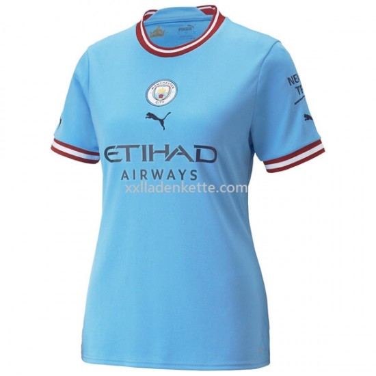 Fußballtrikot Manchester City Dame Heim 2022-2023 Kurzarm