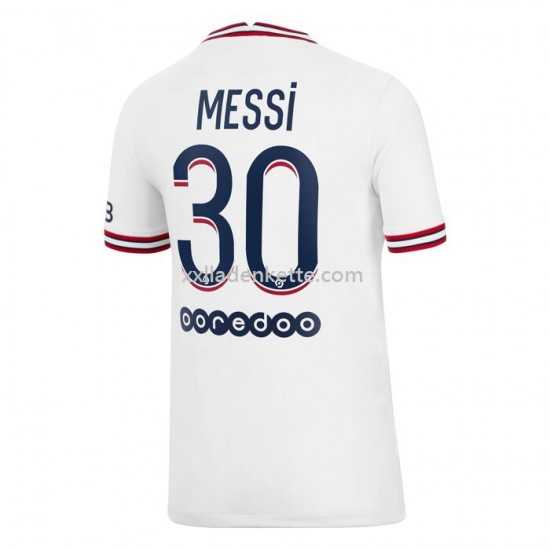 Fußballtrikot Paris Saint-Germain Lionel Messi 30 Viertes 2021-2022 Kurzarm