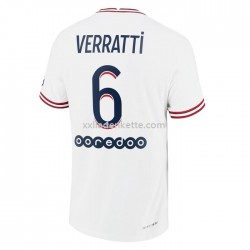 Fußballtrikot Paris Saint-Germain Marco Verratti 6 Viertes 2021-2022 Kurzarm