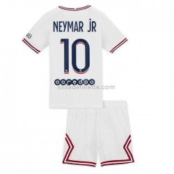 Fußballtrikot Paris Saint-Germain Neymar Jr 10 Kinder Viertes 2021-2022 Kurzarm
