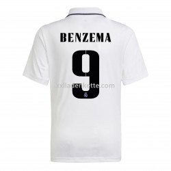 Fußballtrikot Real Madrid Benzema 9 Heim 2022-2023 Kurzarm