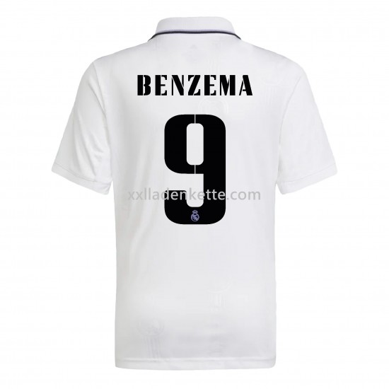 Fußballtrikot Real Madrid Benzema 9 Heim 2022-2023 Kurzarm