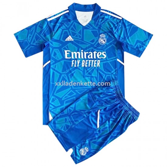 Fußballtrikot Real Madrid Torwart Kinder Heim 2022-2023 Kurzarm