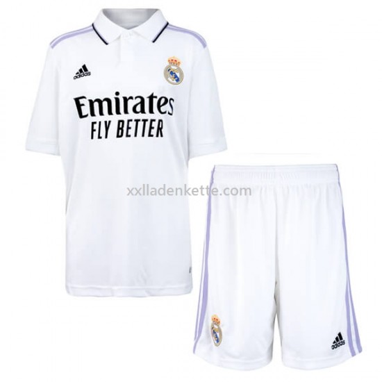 Fußballtrikot Real Madrid Kinder Heim 2022-2023 Kurzarm