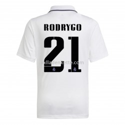 Fußballtrikot Real Madrid Rodrygo 21 Heim 2022-2023 Kurzarm