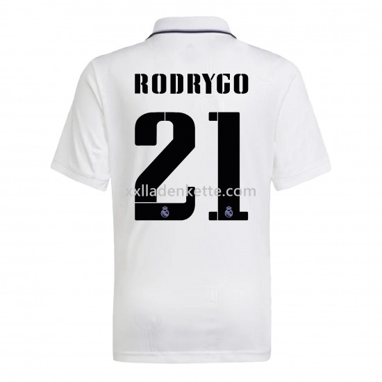 Fußballtrikot Real Madrid Rodrygo 21 Heim 2022-2023 Kurzarm