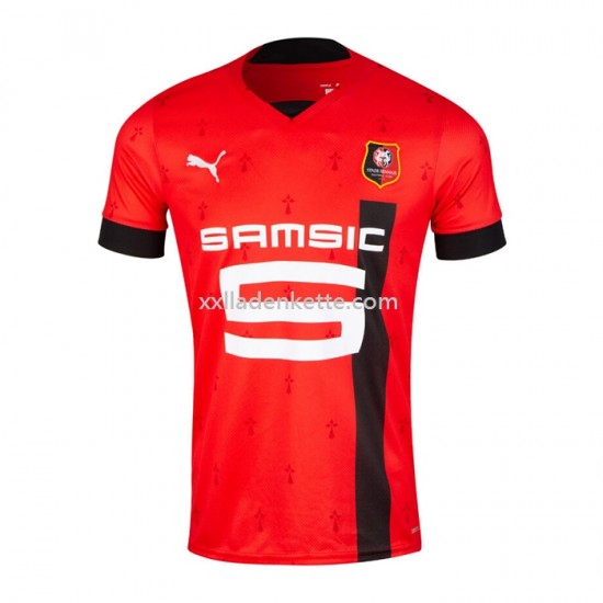 Fußballtrikot Stade Rennes Heim 2022-2023 Kurzarm