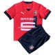 Fußballtrikot Stade Rennes Kinder Heim 2022-2023 Kurzarm