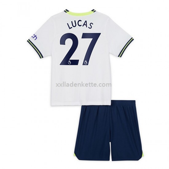 Fußballtrikot Tottenham Hotspur Lucas Moura 27 Kinder Heim 2022-2023 Kurzarm