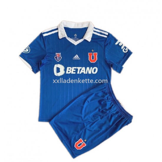 Fußballtrikot Universidad de Chile Kinder Heim 2022 Kurzarm