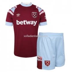 Fußballtrikot West Ham United Kinder Heim 2022-2023 Kurzarm