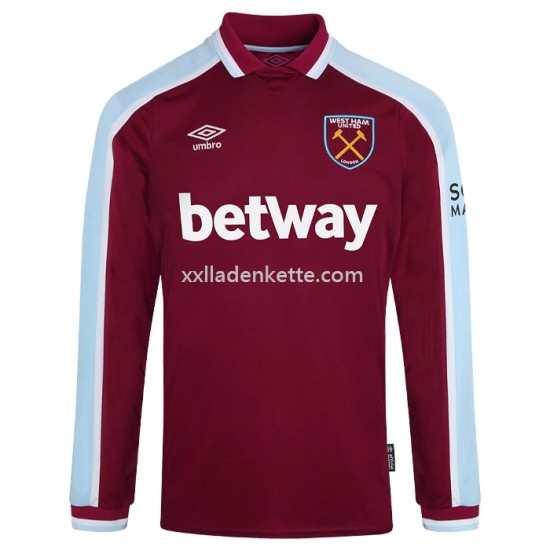 Fußballtrikot West Ham United Heim 2021-2022 Langarm