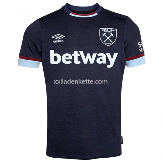 Fußballtrikot West Ham United Ausweich 2021-2022 Kurzarm