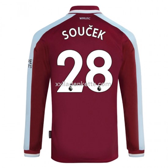 Fußballtrikot West Ham United Tomas Heim 2021-2022 Langarm