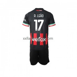 Fußballtrikot AC Mailand Rafael Leao 17 Kinder Heim 2022-2023 Kurzarm