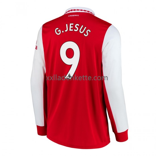 Fußballtrikot Arsenal Gabriel Jesus 9 Herren Heim 2022-2023 Langarm