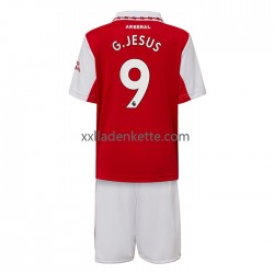 Fußballtrikot Arsenal Gabriel Jesus 9 Kinder Heim 2022-2023 Kurzarm