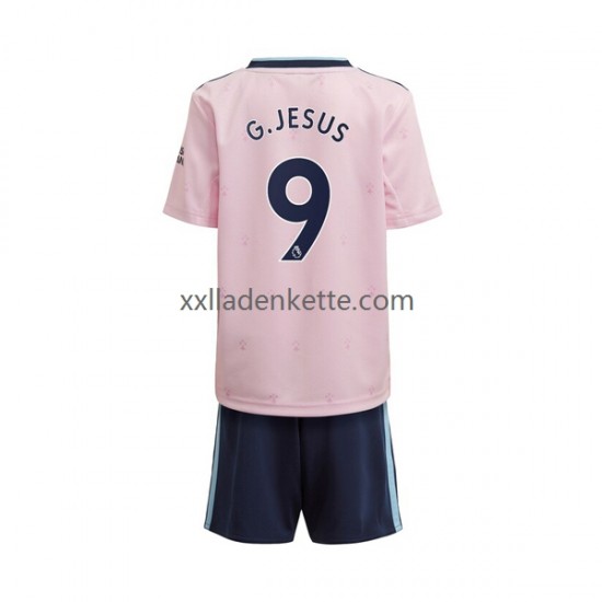 Fußballtrikot Arsenal Gabriel Jesus 9 Kinder Ausweich 2022-2023 Kurzarm