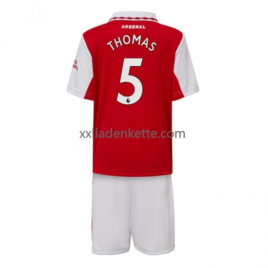 Fußballtrikot Arsenal Thomas Partey 5 Kinder Heim 2022-2023 Kurzarm