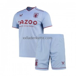 Fußballtrikot Aston Villa Kinder Auswärts 2022-2023 Kurzarm