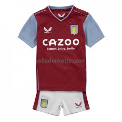 Fußballtrikot Aston Villa Kinder Heim 2022-2023 Kurzarm