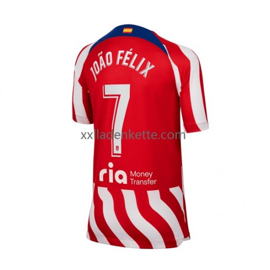 Fußballtrikot Atlético Madrid Joao Felix 7 Herren Heim 2022-2023 Kurzarm
