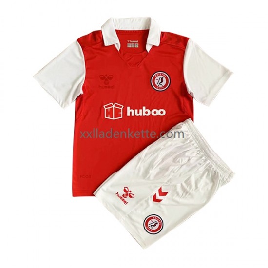 Fußballtrikot Bristol City Kinder Heim 2022-2023 Kurzarm